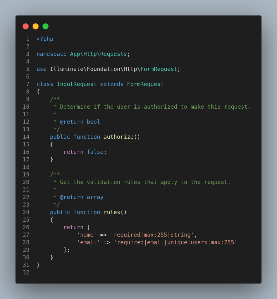 Laravel Validation