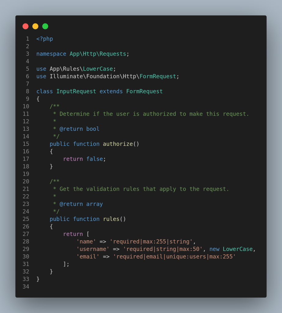 Laravel Validation