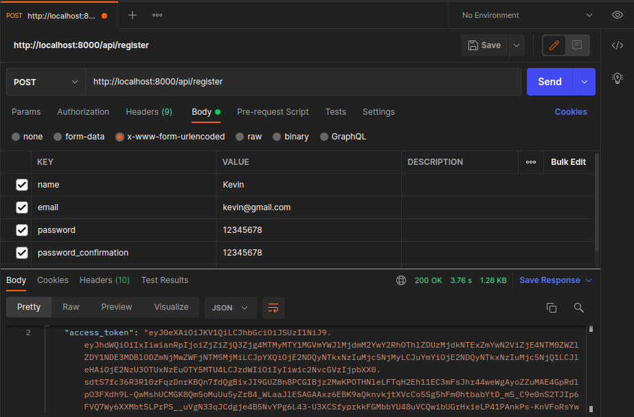 Laravel Passport Authentication