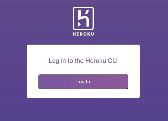 Heroku CLI Login