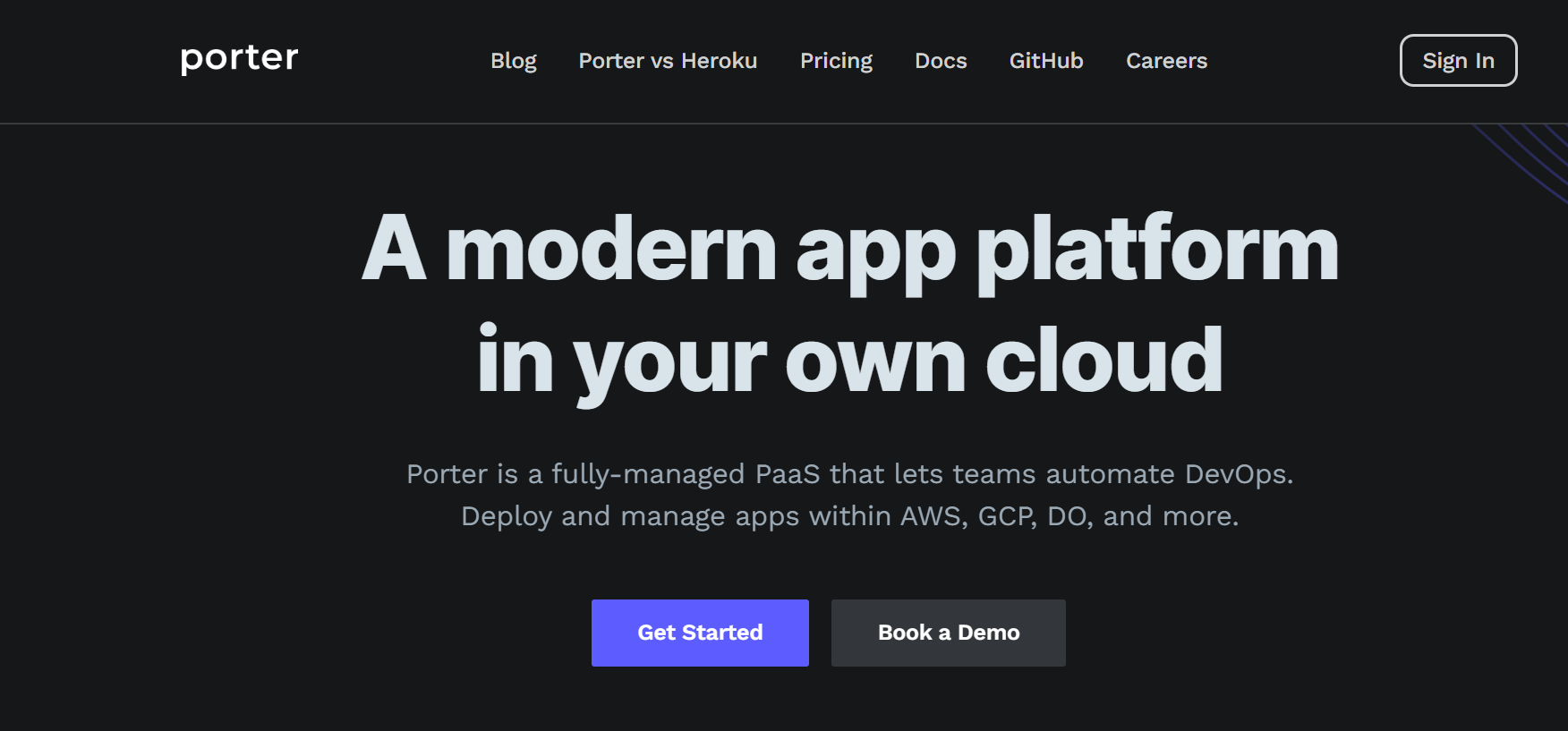 Heroku Alternatives:Porter