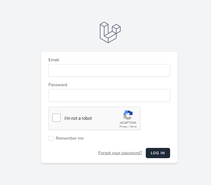 Laravel Login Form